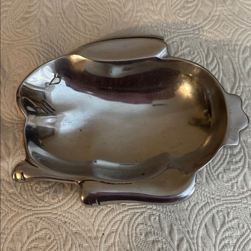 Silver Rabbit-Shaped Dish - Picture 3 of 3